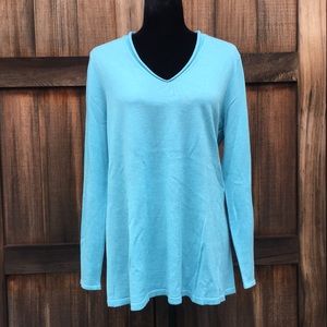 J.Jill Merino Wool V-Neck Sweater